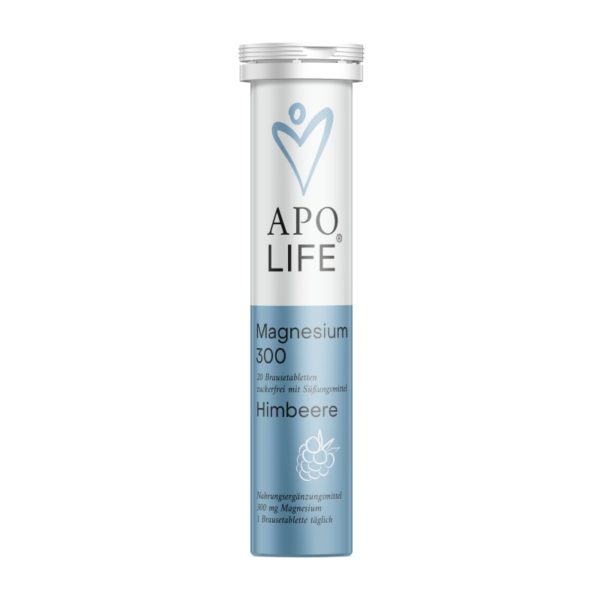ApoLife Magnesium Brausetabletten Himbeere 300mg