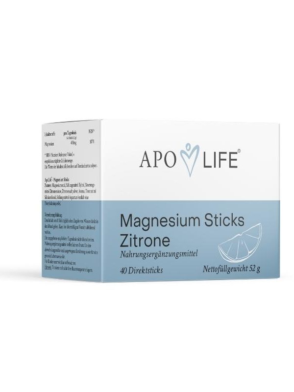 ApoLife Magnesium Sticks Zitrone