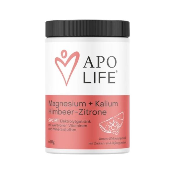 AApoLife Magnesium-Kalium Mineralstoffgetränk Himbeer-Zitrone