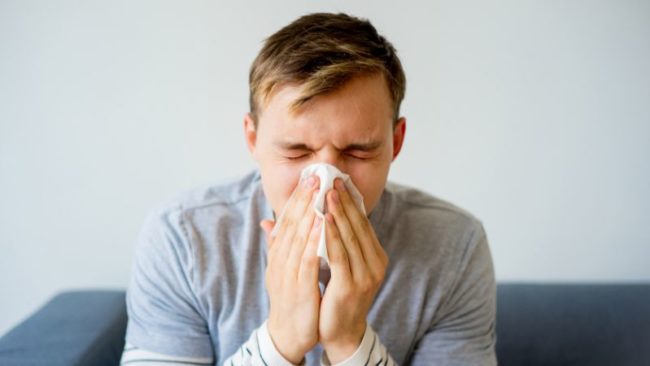 Blogcover Website Nase Person, die sich die Nase schnäuzt