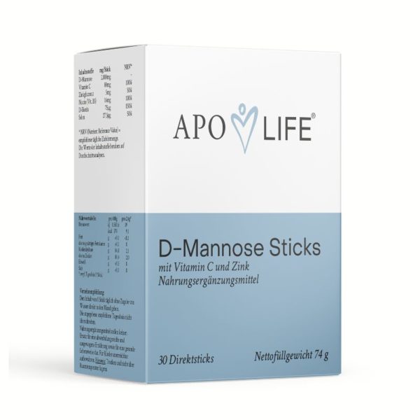 ApoLife D-Mannose Sticks – Natürliche Hilfe bei Blasenentzündung